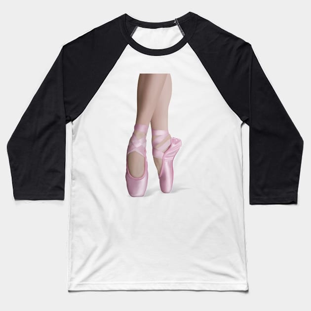 Ballerina Baseball T-Shirt by GosiaOwczarz